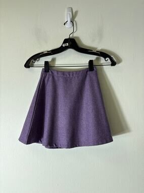 Girls Little English Purple Wool Skirt Sz 7